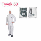 Wegwerfoverall mit Hauben-Schutzanzug-Fabrik-Krankenhaus-Sicherheits-Kleidung (Weiß, 175/XL) fournisseur